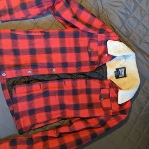 Heavy plaid flannel!